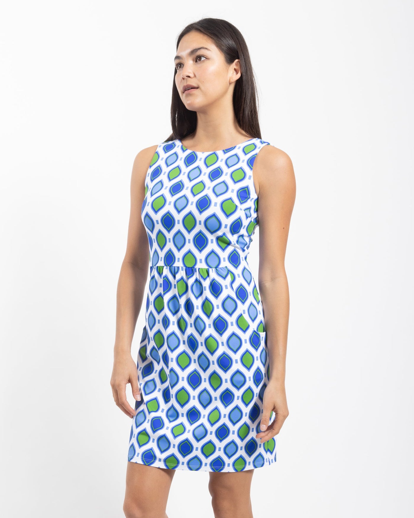 Jude Connally Mary Pat Dress - Stained Glass Cobalt – THE LUCKY KNOT