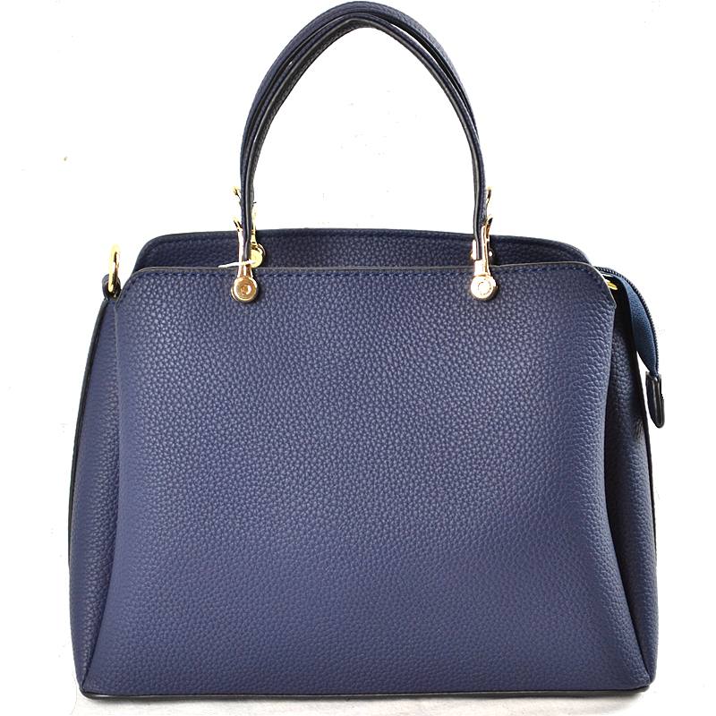 Vegan Leather Handbag - Navy – THE LUCKY KNOT